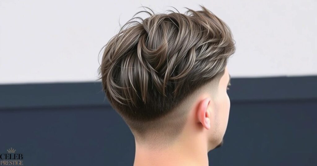 Mid Taper Fade with Textured Fringe